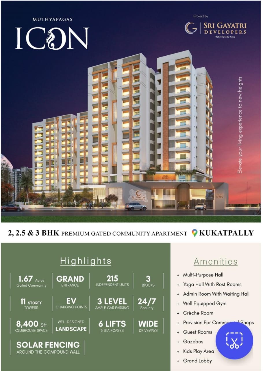 ICON PROJECT Premium gated community Flats for sale (2, 2.5, 3BHK Flats For Sale)